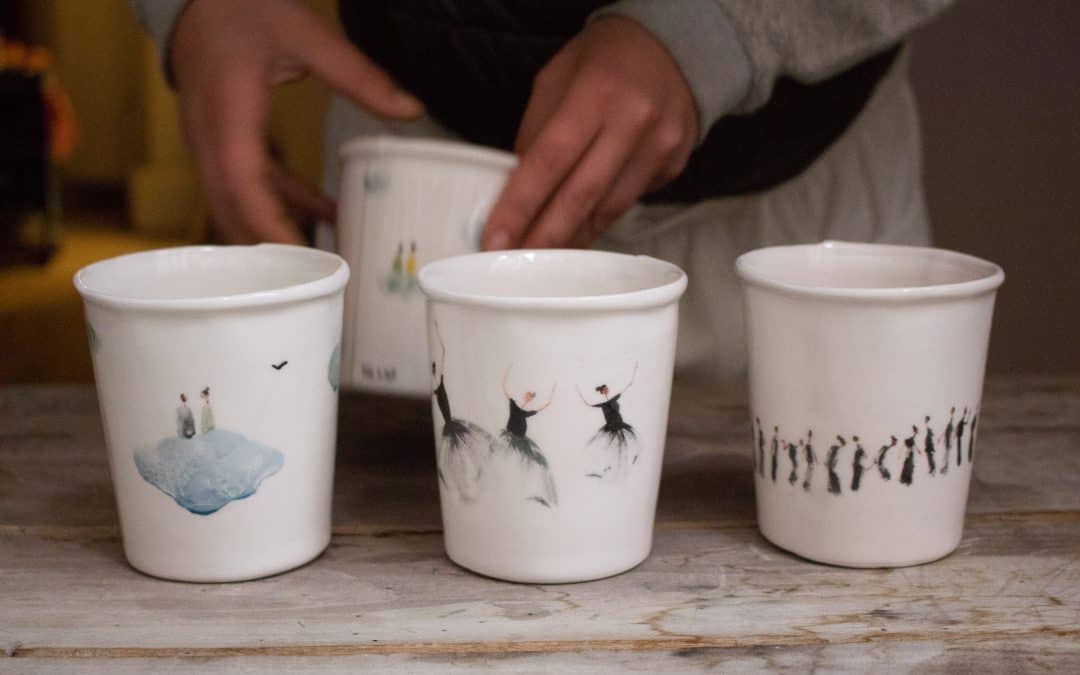 collaboration : Peinture et céramique