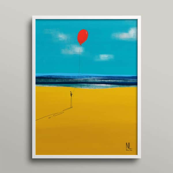 Ballon rouge et océan – Image 2
