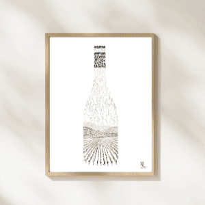 Le beaujolais en bouteille – Noir et blanc